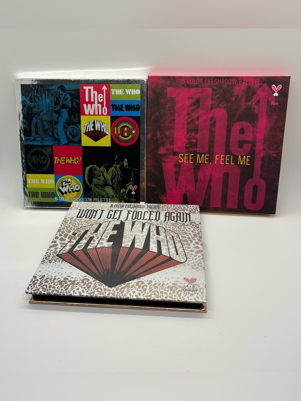 THE WHO EYESHADOW PALETTES, BUNDLE OF 3 NEW